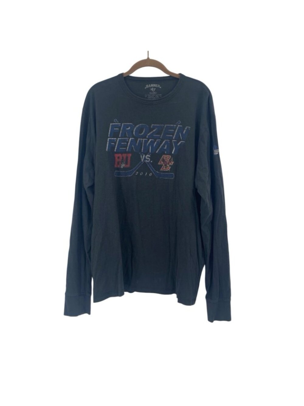 Boston College Frozen Fenway 2010 Hockey East '47 Twins Long Sleeve T-shirt XL - Picture 2 of 12